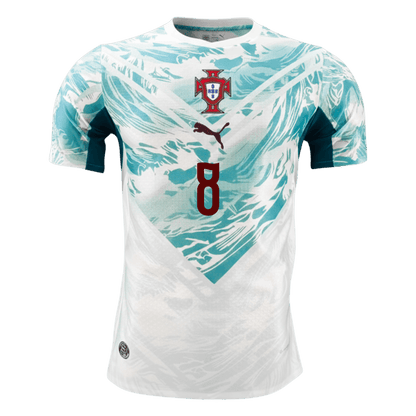B.FERNANDES #8 Men's Portugal World Cup 2026 Player Version Away Soccer Jersey - Slim Fit