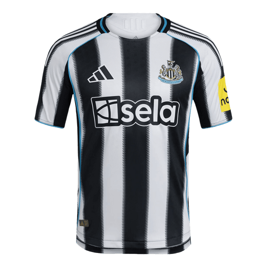 Men's Newcastle United 2025/26 Player Version Home Soccer Jersey - Slim Fit