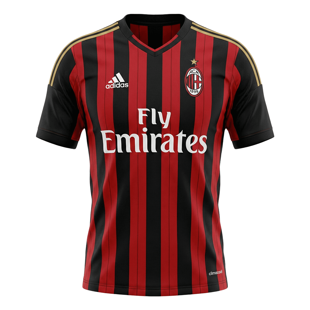 Retro Men's AC Milan 2013/14 Home Soccer Jersey
