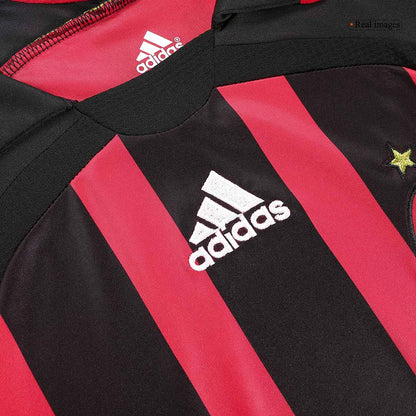 Retro Men's AC Milan 2006/07 Home Long Sleeve Soccer Jersey