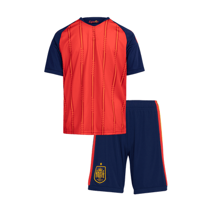 Kid's Spain World Cup 2026 Home Soccer Jersey Kit [PREMIUM]