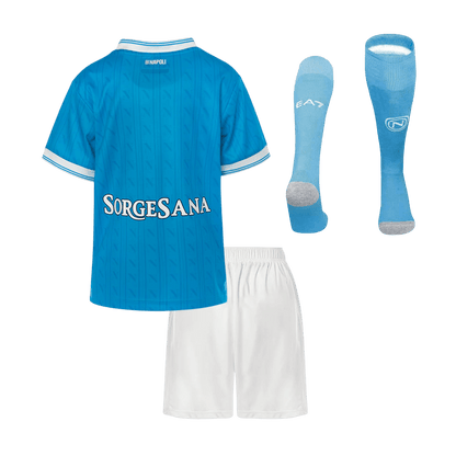 Kid's Napoli 2025/26 Home Soccer Jersey Full Kit