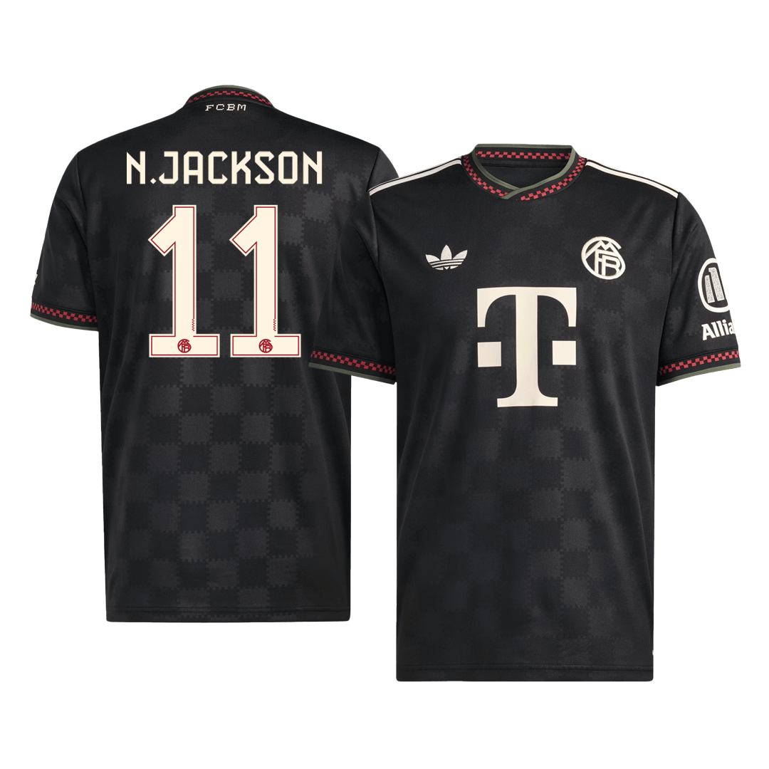 N.JACKSON #11 Men's Bayern Munich 2025/26 Third Away Soccer Jersey
