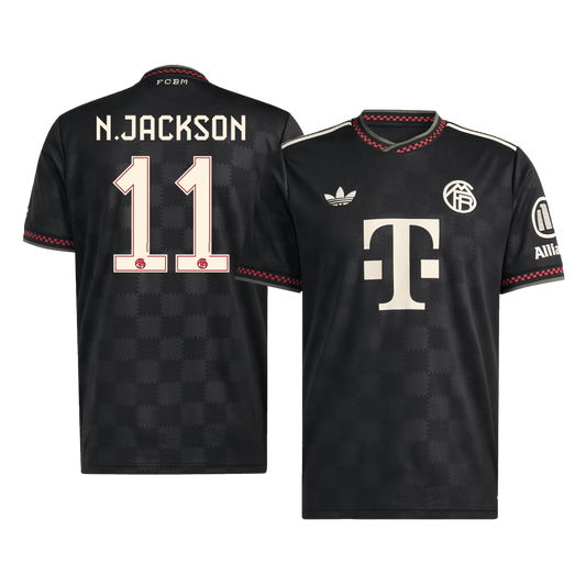 N.JACKSON #11 Men's Bayern Munich 2025/26 Third Away Soccer Jersey