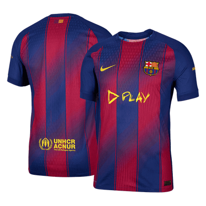 Men's Barcelona 2025/26 Player Version Home Soccer Jersey - Slim Fit