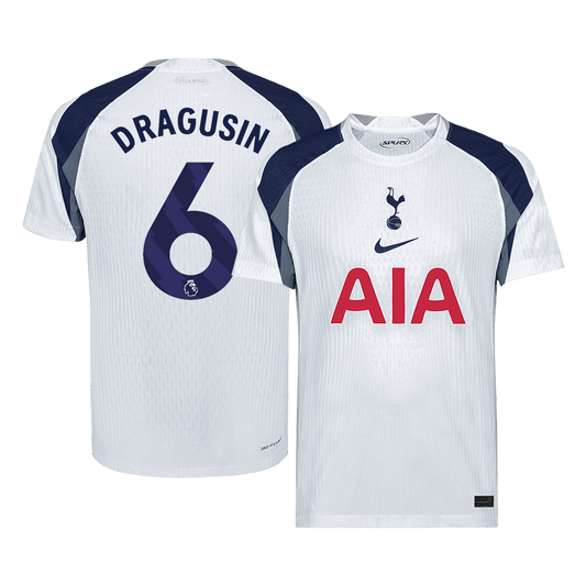 DRAGUSIN #6 Men's Tottenham Hotspur 2025/26 Player Version Home Soccer Jersey - Slim Fit