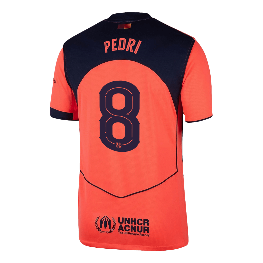 PEDRI #8 Men's Barcelona UCL 2025/26 Third Away Soccer Jersey