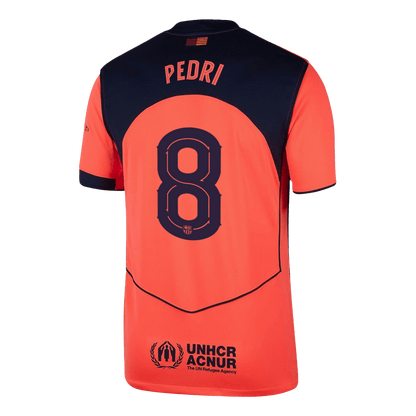 PEDRI #8 Men's Barcelona UCL 2025/26 Third Away Soccer Jersey