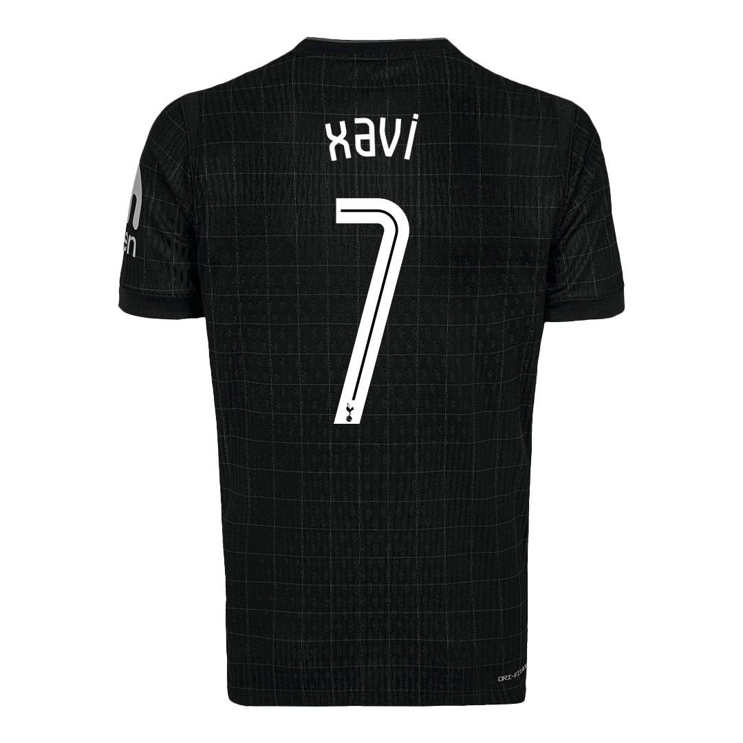 XAVI #7 Men's Tottenham Hotspur UCL 2025/26 Away Soccer Jersey