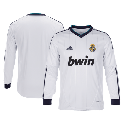 Retro Men's Real Madrid 2012/13 Home Long Sleeve Soccer Jersey