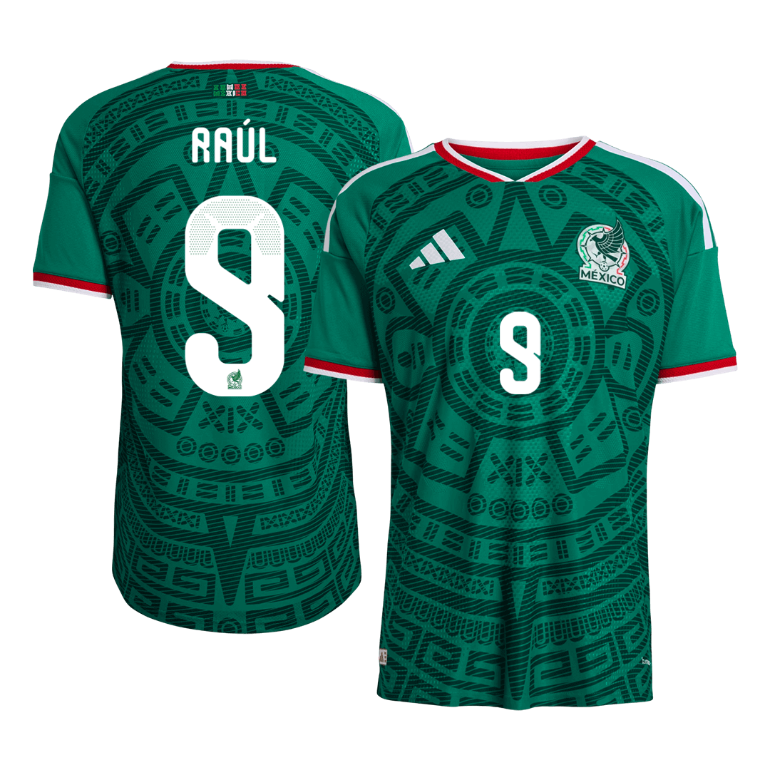 Raúl #9 Men's Mexico World Cup 2026 Player Version Home Soccer Jersey - Slim Fit
