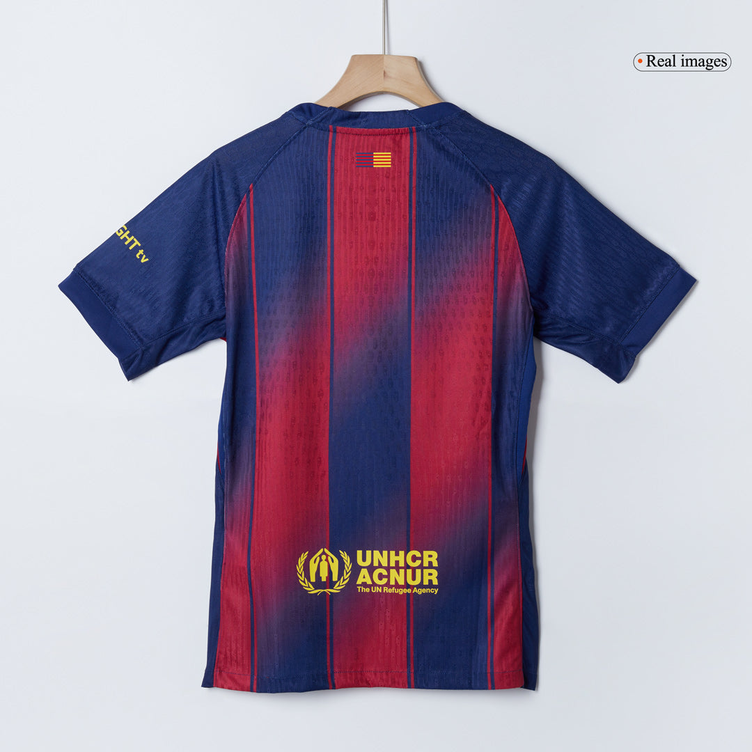 LEWANDOWSKI #9 Men's Barcelona 2025/26 Player Version Home Soccer Jersey - Slim Fit
