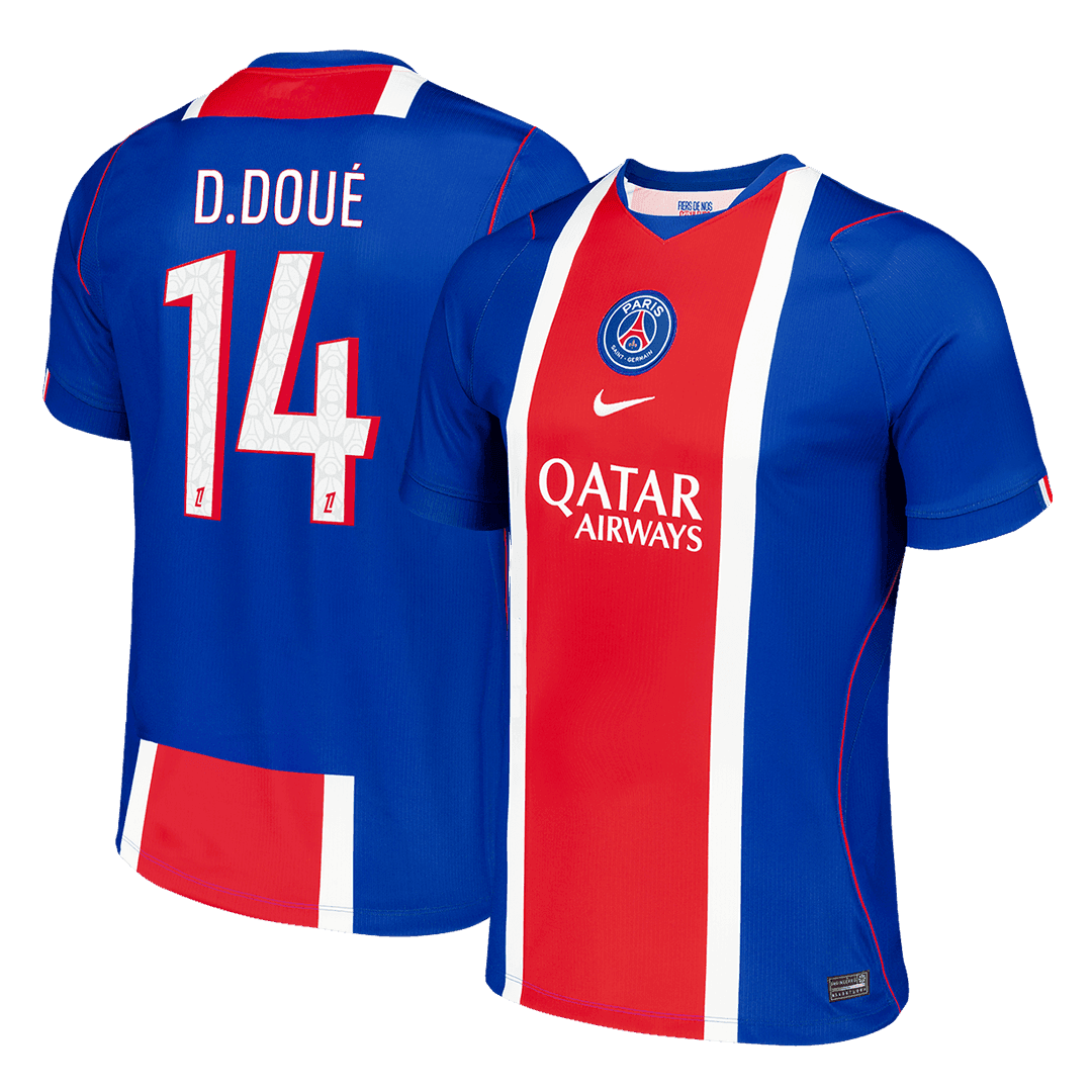 D.DOUÉ #14 Men's PSG 2026/27 Home Soccer Jersey