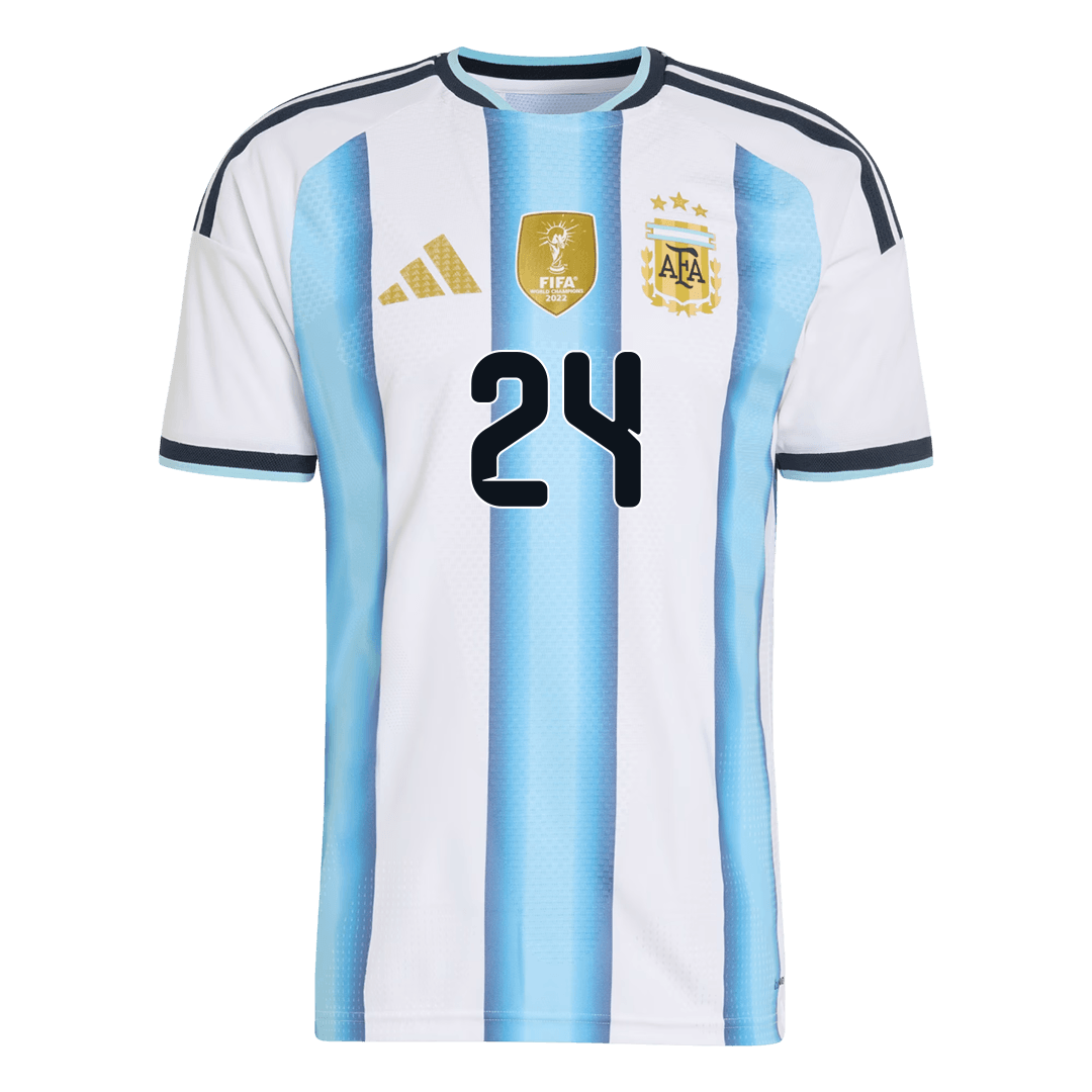 E. FERNÁNDEZ #24 Men's Argentina World Cup 2026 Player Version Home Soccer Jersey - Slim Fit