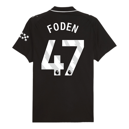 FODEN #47 Men's Manchester City 2025/26 Player Version Away Soccer Jersey - Slim Fit