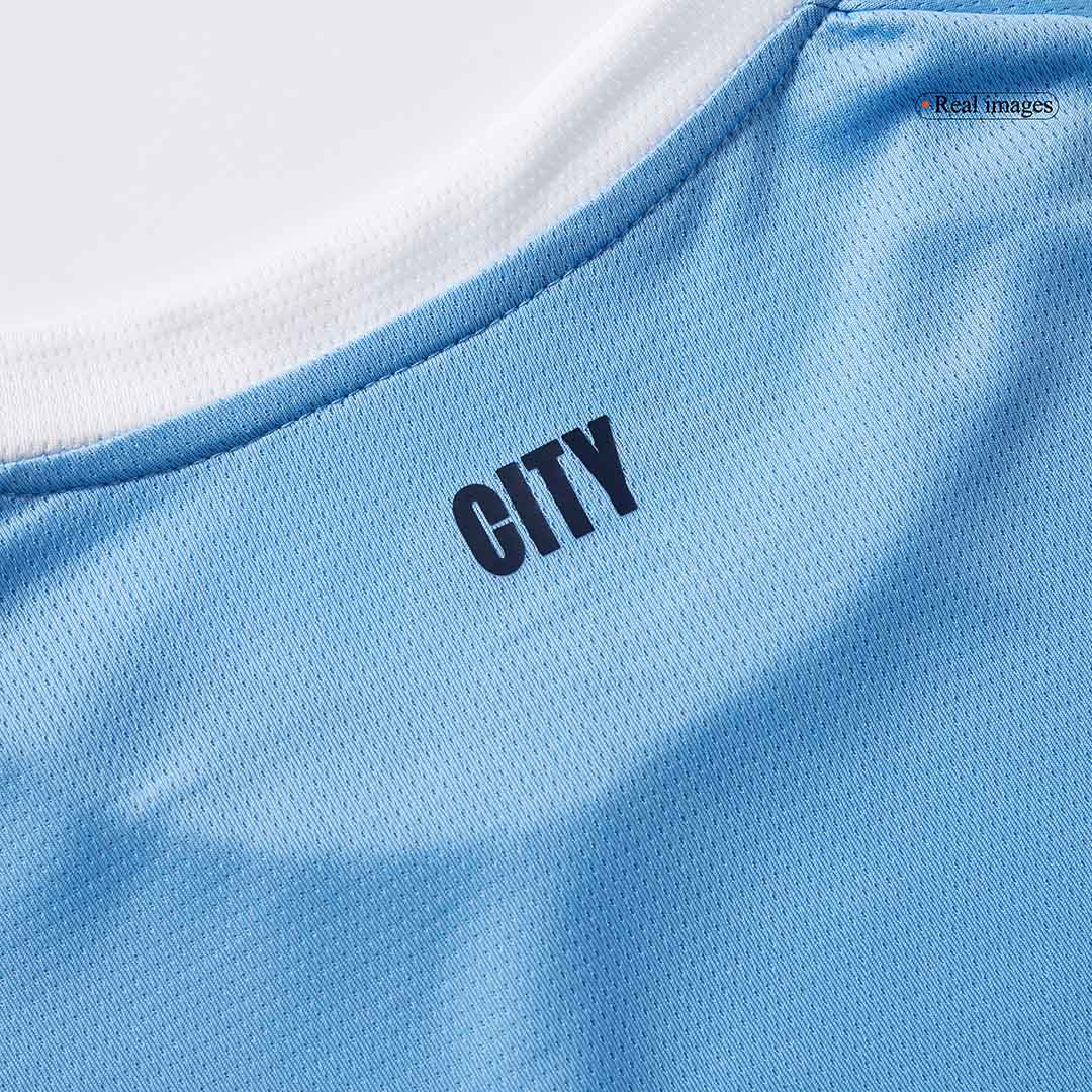 Men's Manchester City 2025/26 Home Long Sleeve Soccer Jersey
