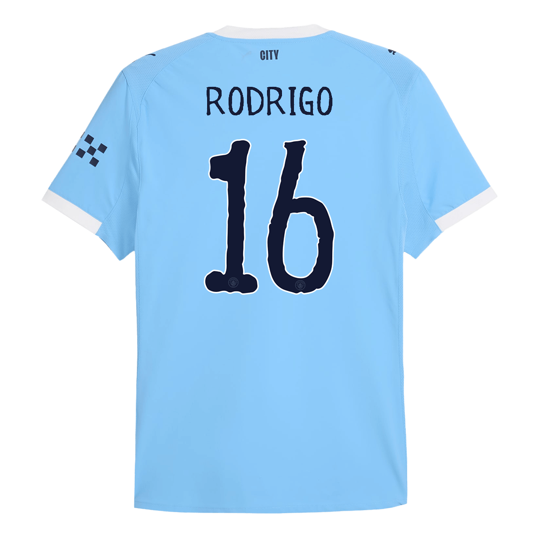 RODRIGO #16 Men's Manchester City World Cup 2025/26 Player Version Home Soccer Jersey - Slim Fit