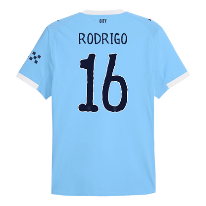 RODRIGO #16 Men's Manchester City World Cup 2025/26 Player Version Home Soccer Jersey - Slim Fit