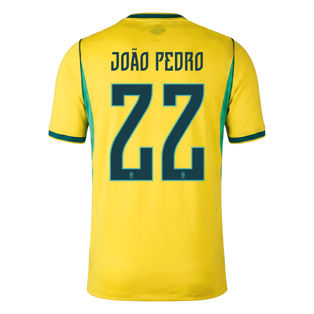 JOÃO PEDRO #22 Men's Brazil World Cup 2026 Home Soccer Jersey [PREMIUM]