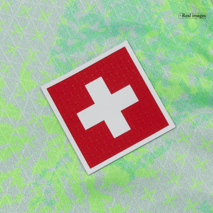 Men's Switzerland World Cup 2026 Player Version Away Soccer Jersey - Slim Fit