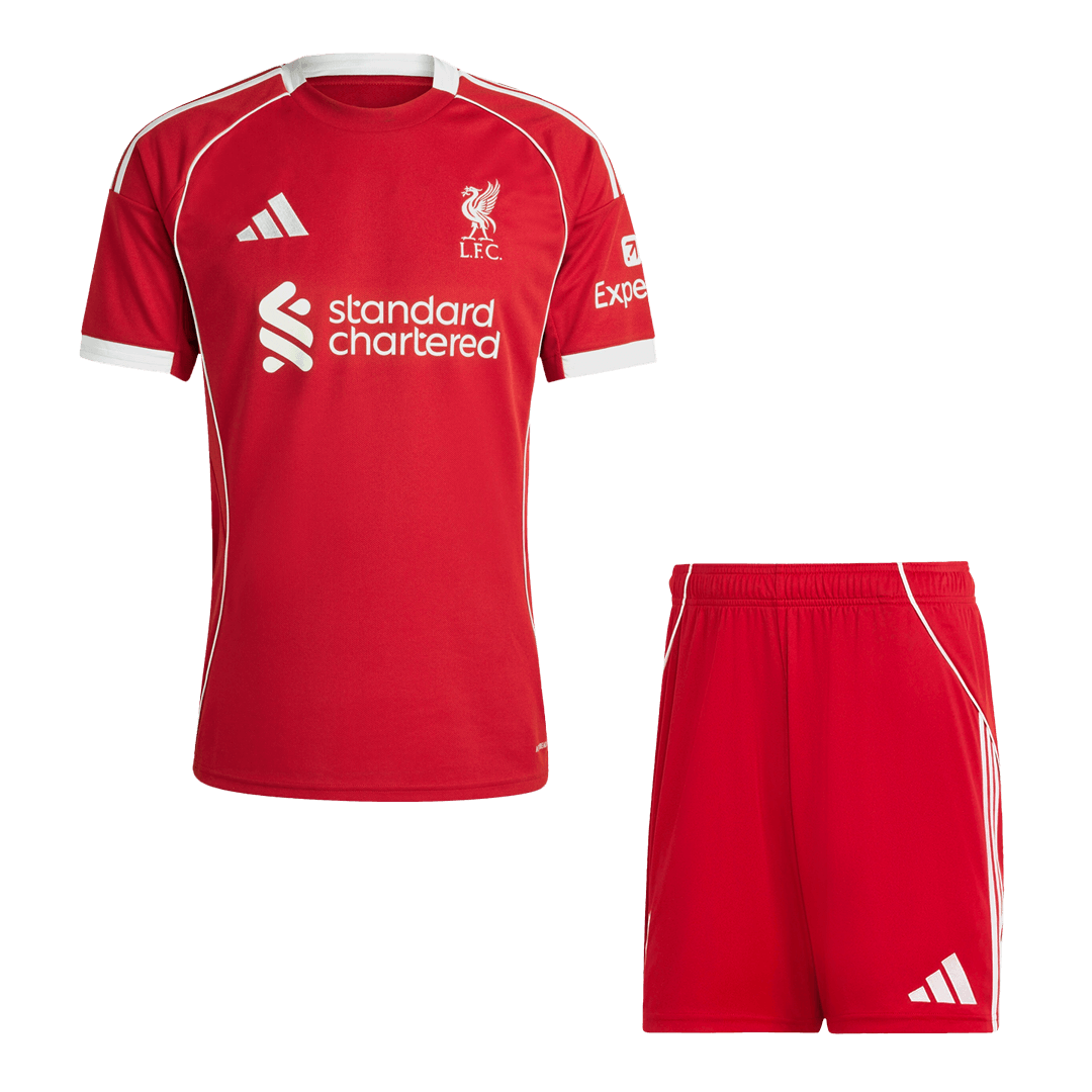 Men's Liverpool 2025/26 Home Soccer Jersey Kit