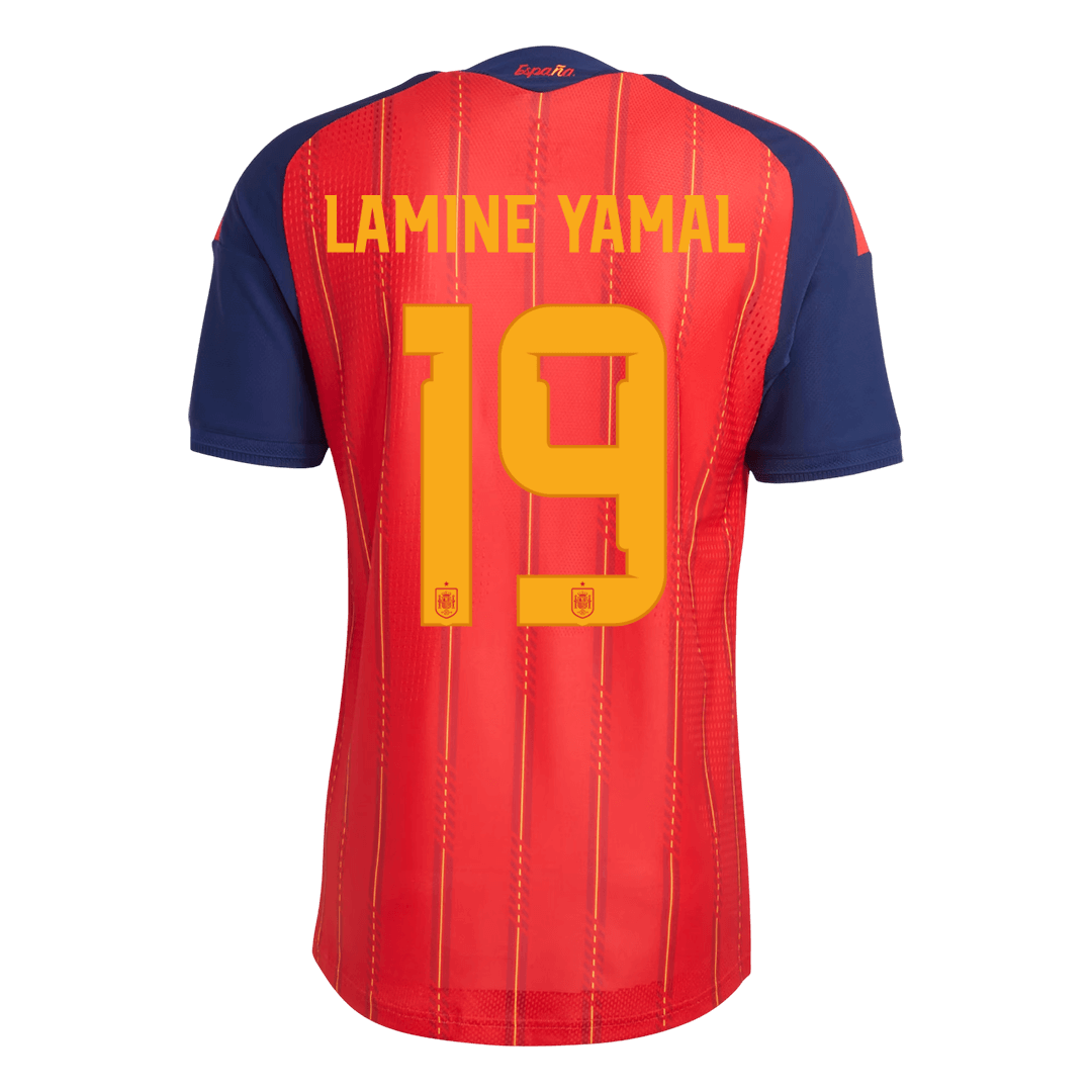 LAMINE YAMAL #19 Men's Spain World Cup 2026 Player Version Home Soccer Jersey - Slim Fit