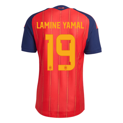 LAMINE YAMAL #19 Men's Spain World Cup 2026 Player Version Home Soccer Jersey - Slim Fit