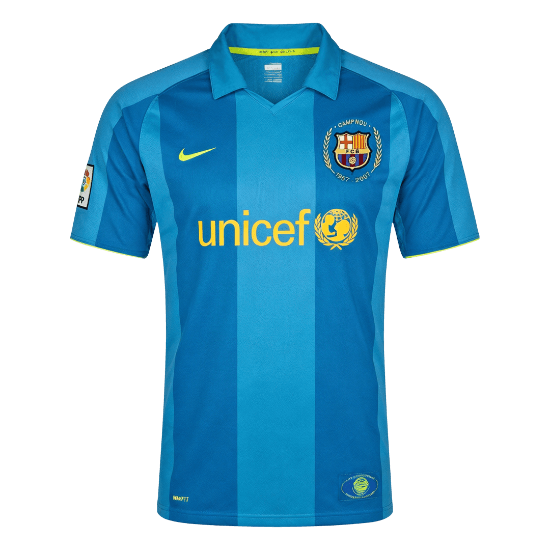 Retro Men's Barcelona 2007/08 Away Soccer Jersey