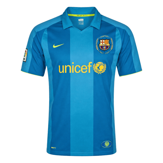 Retro Men's Barcelona 2007/08 Away Soccer Jersey