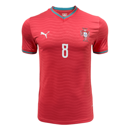 B.FERNANDES #8 Men's Portugal World Cup 2026 Player Version Home Soccer Jersey - Slim Fit