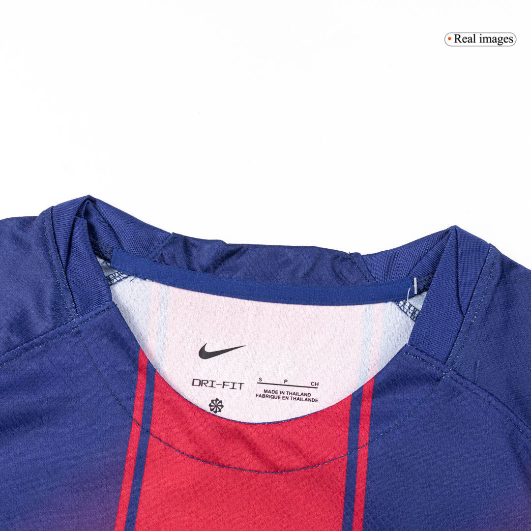Men's Barcelona 2025/26 Home Long Sleeve Soccer Jersey