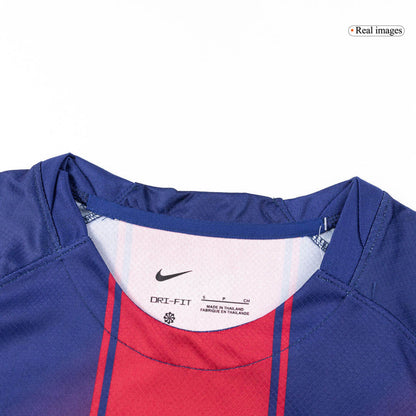 Men's Barcelona 2025/26 Home Long Sleeve Soccer Jersey