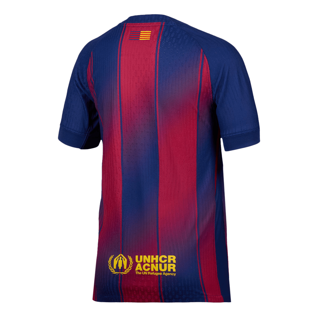 Men's Barcelona 2025/26 Player Version Home Soccer Jersey - Slim Fit