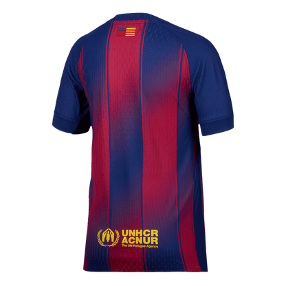 Men's Barcelona 2025/26 Player Version Home Soccer Jersey - Slim Fit