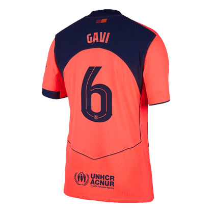 GAVI #6 Men's Barcelona UCL 2025/26 Player Version Third Away Soccer Jersey - Slim Fit