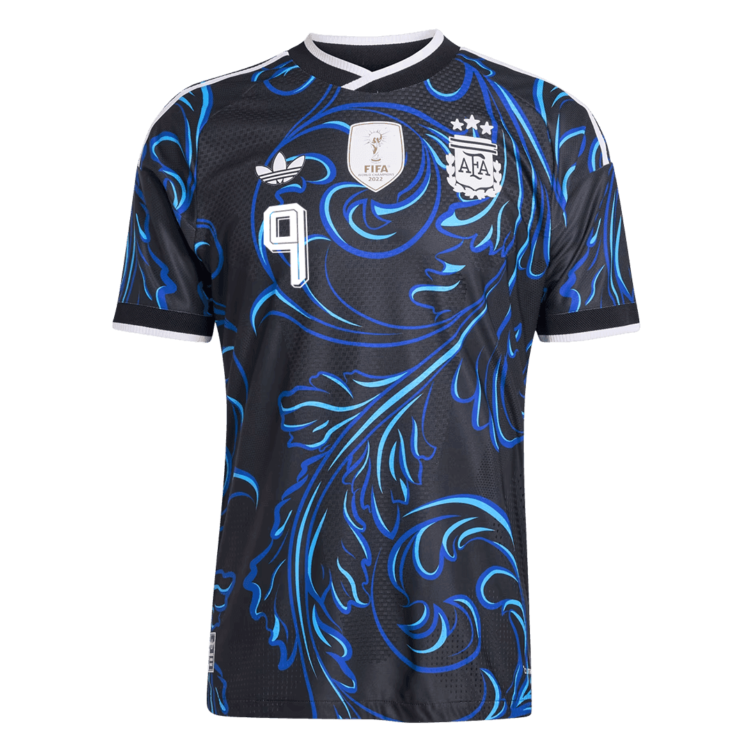 J. ÁLVAREZ #9 Men's Argentina World Cup 2026 Player Version Away Soccer Jersey - Slim Fit