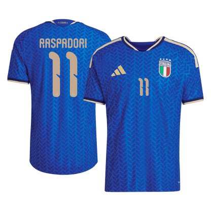 RASPADORI #11 Men's Italy World Cup 2026 Player Version Home Soccer Jersey - Slim Fit