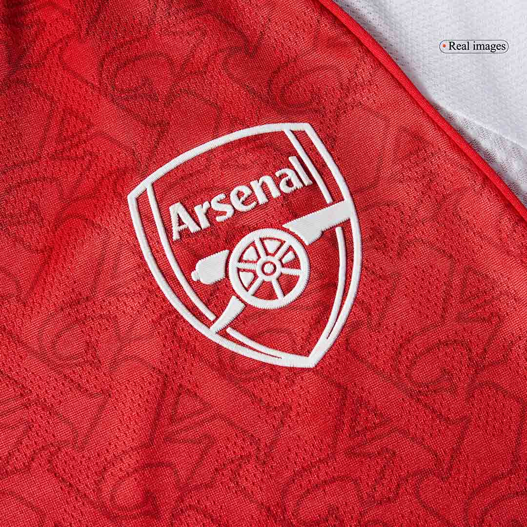 SALIBA #2 Men's Arsenal 2025/26 Player Version Home Soccer Jersey - Slim Fit