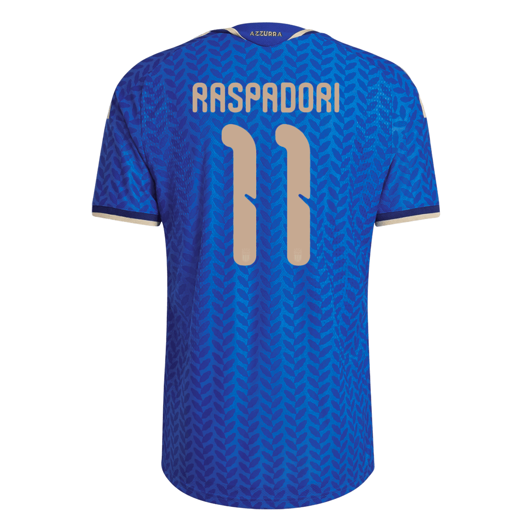 RASPADORI #11 Men's Italy World Cup 2026 Player Version Home Soccer Jersey - Slim Fit