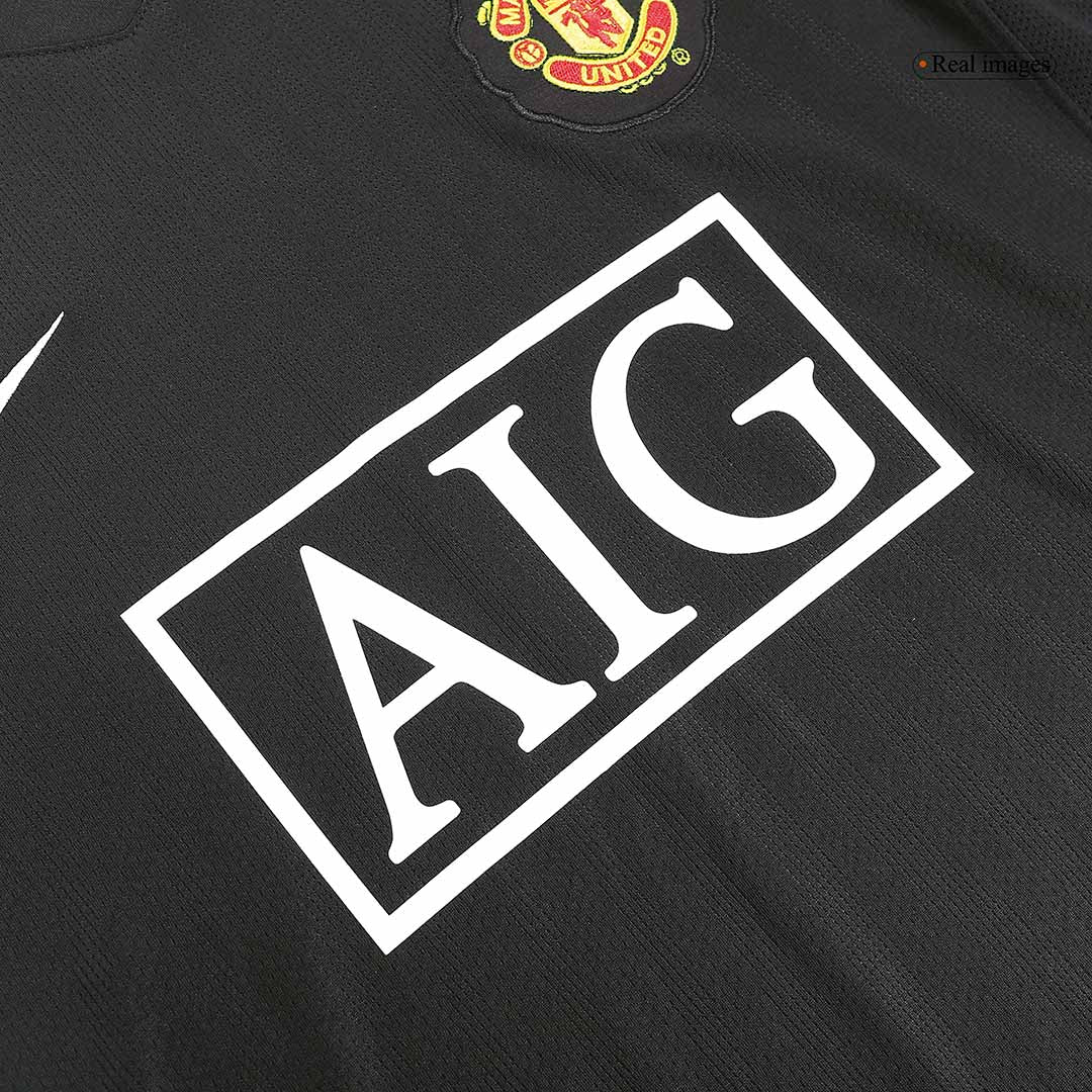 Retro Men's Manchester United 2007/08 Away Long Sleeve Soccer Jersey