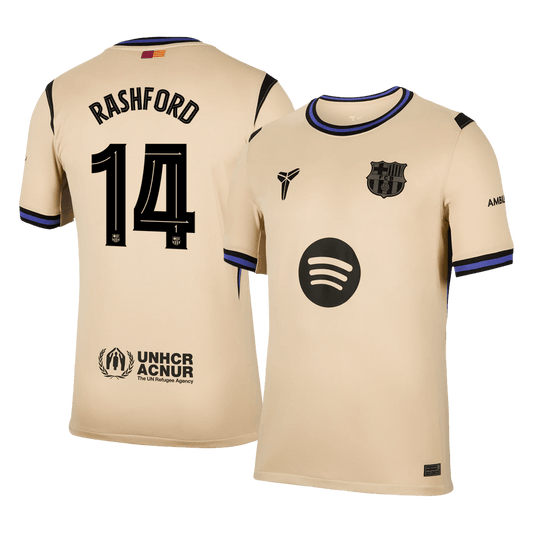 RASHFORD #14 Men's Barcelona UCL 2025/26 Away Soccer Jersey