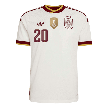 PEDRI #20 Men's Spain World Cup 2026 Player Version Champion Edition Away Soccer Jersey
