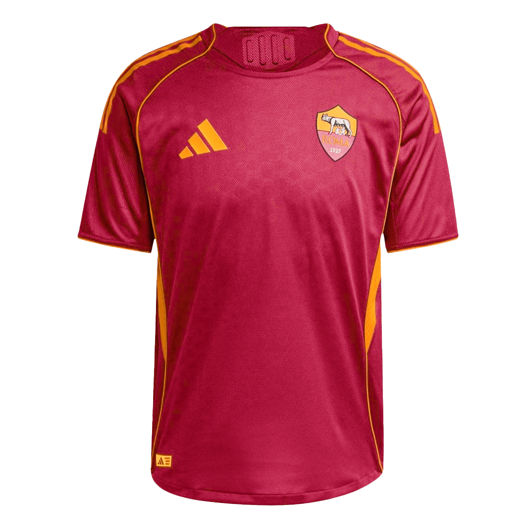 Men's Roma 2025/26 Player Version Home Soccer Jersey - Slim Fit