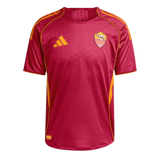 Men's Roma 2025/26 Player Version Home Soccer Jersey - Slim Fit