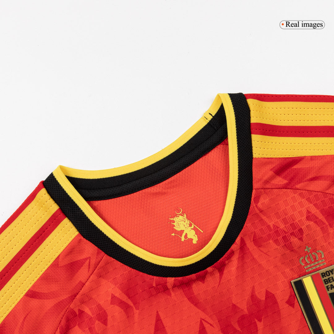Men's Belgium World Cup 2026 Player Version Home Soccer Jersey - Slim Fit