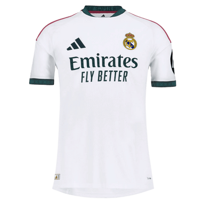 Real Madrid 2026/27 Player Version home jersey front in white and dark green