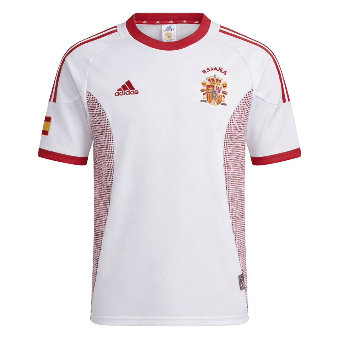 Retro Men's Spain World Cup 2002 Away Soccer Jersey