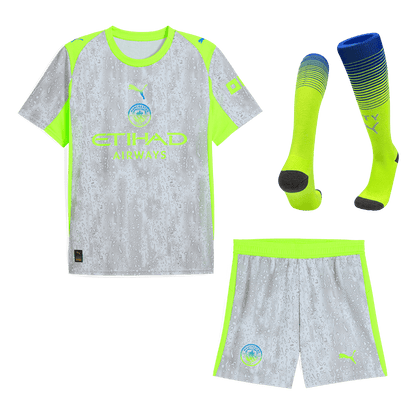 Men's Manchester City 2025/26 Third Away Soccer Jersey Full Kit