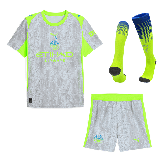 Men's Manchester City 2025/26 Third Away Soccer Jersey Full Kit