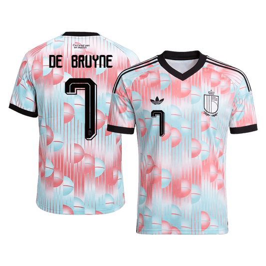DE BRUYNE #7 Men's Belgium World Cup 2026 Away Soccer Jersey